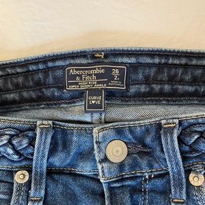 Abercrombie & Fitch High Rise Super Skinny Ankle Jeans- Curve Love